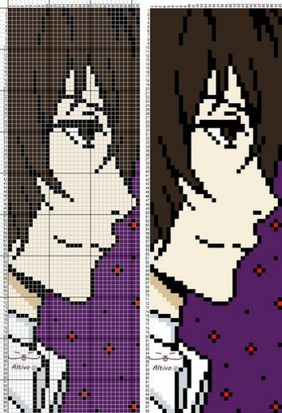 Схемы фенечек аниме