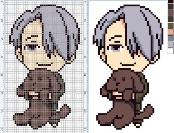 Аниме вышивать крестиком