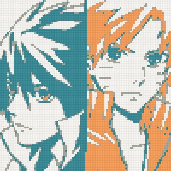 Схема фенечки баскетбол Куроко