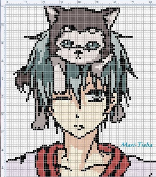 Баскетбол Куроко схема вышивки