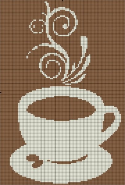 Монохромная вышивка для кухни