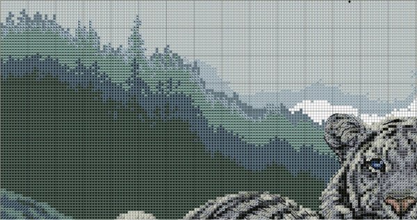 Большие схемы вышивки крестом