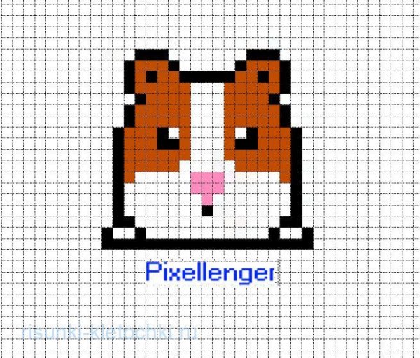 Рисунки по клеточкам маленькие животные