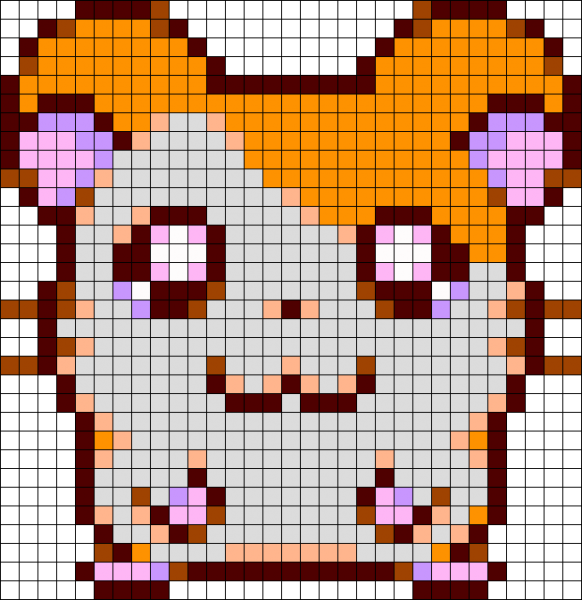 Хомяк пиксель арт