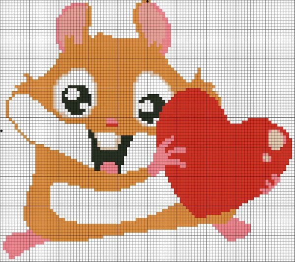 Вышивка крестом милые животные