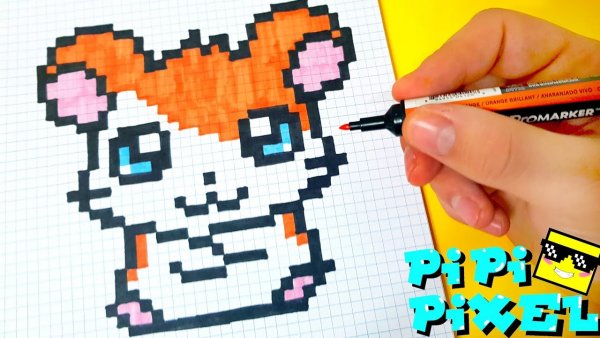 Рисование по клеточкам Каваи