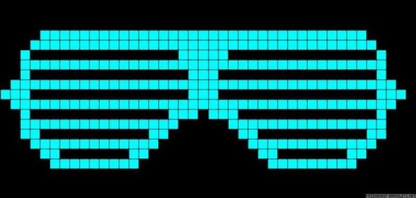 Схемы по клеточкам очки