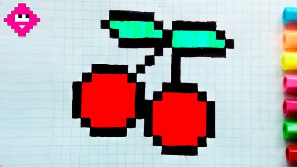 Рисунки по клеточкам фото