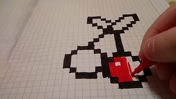 Вишня по клеткам