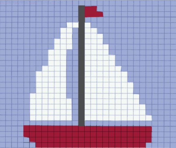 Корабль по клеточкам