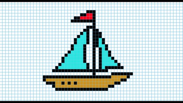 Парусник по клеткам