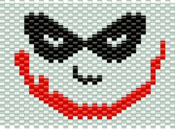 Маска по клеточкам в тетради