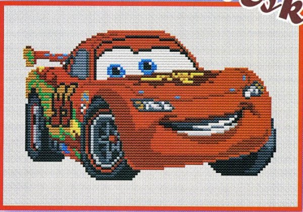 Вышивка машинка детская