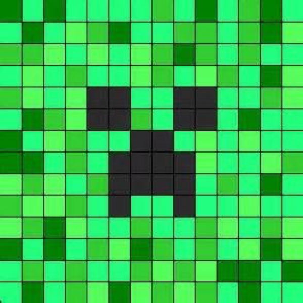 Лицо КРИПЕРА по пикселям