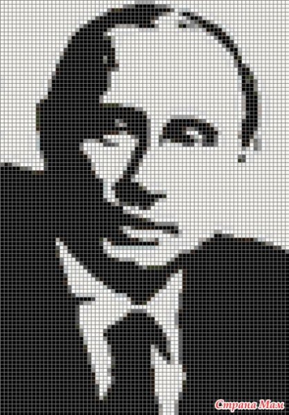 Портрет по клеткам