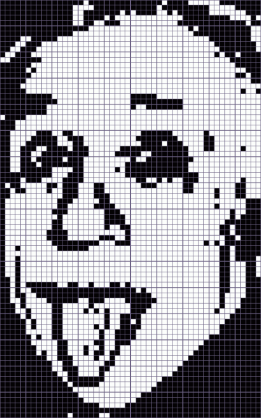 По клеточкам черно белые