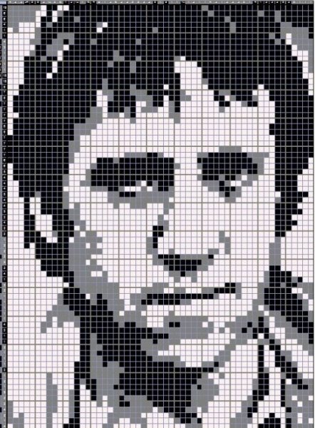 Че Гевара вышивка схема