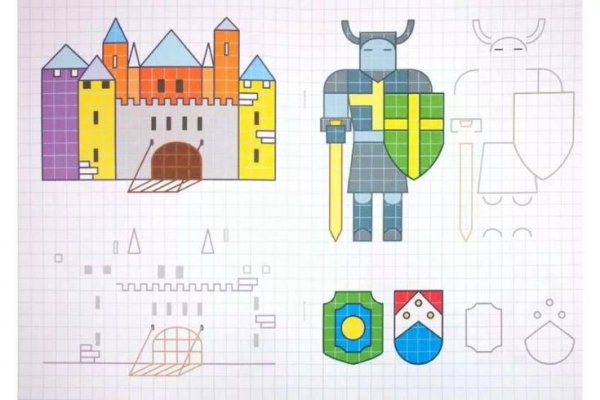 Рыцарский замок по клеткам