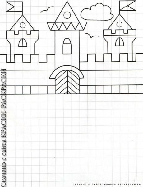 Графический диктант замок