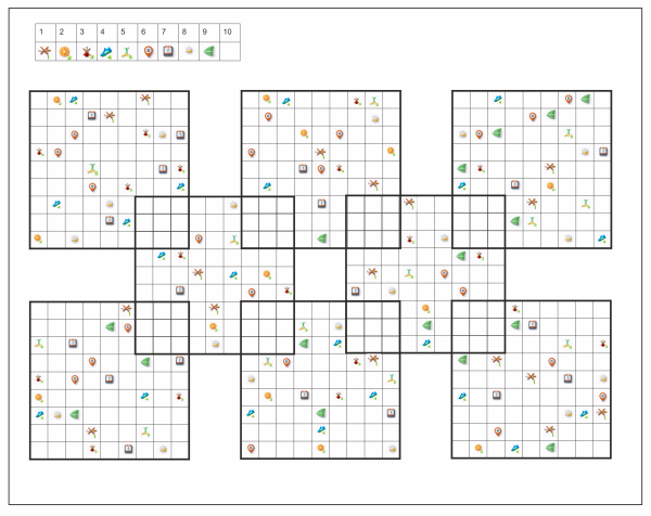 Судоку рисунки по клеточкам как называется