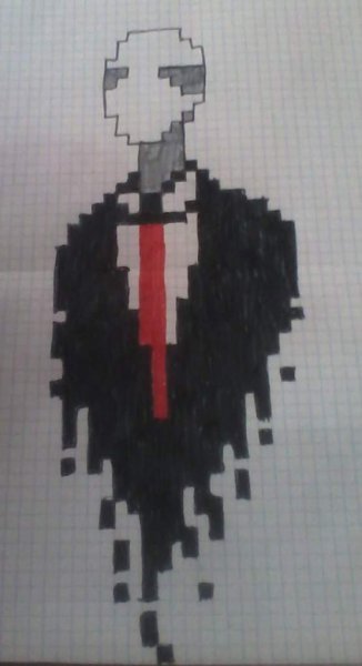 Рисование по клеточкам хоррор