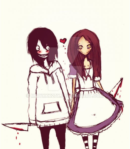 Джефф убийца и Алиса Лиддел