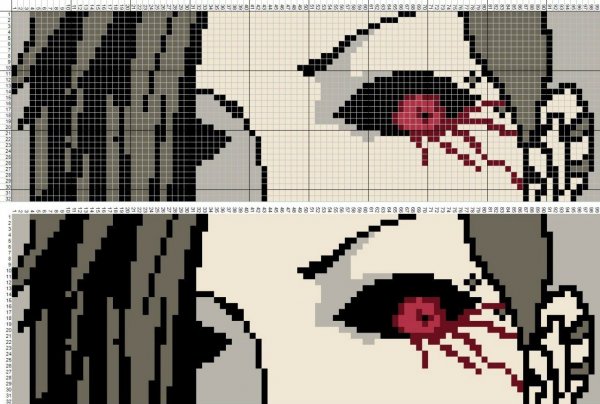 Прямое плетение фенечек аниме