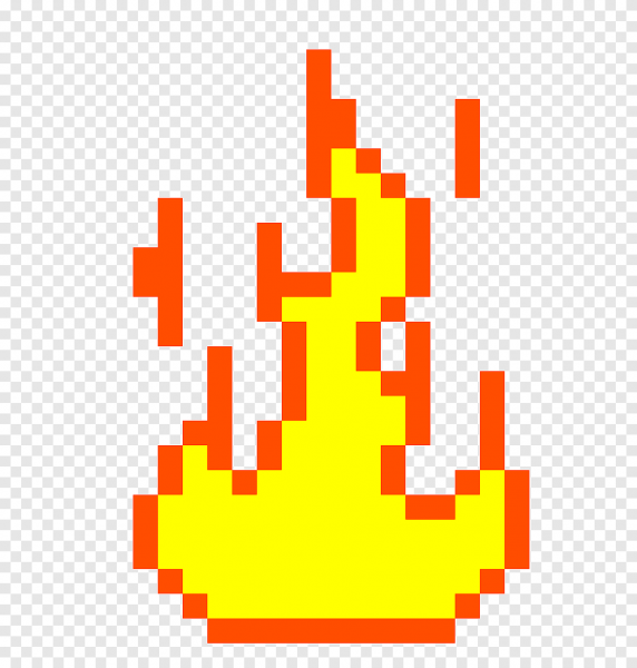 Пиксельное пламя