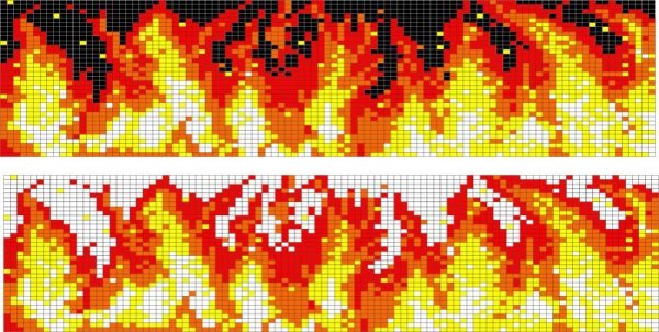 Фенечка пламя