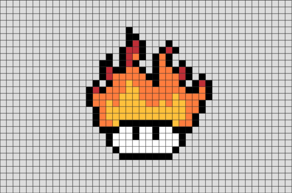 Огонь с клеткой рисунок