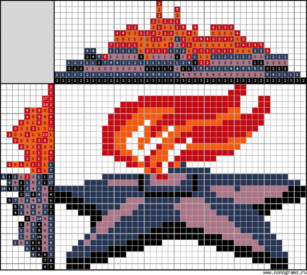 Вечный огонь вышивка