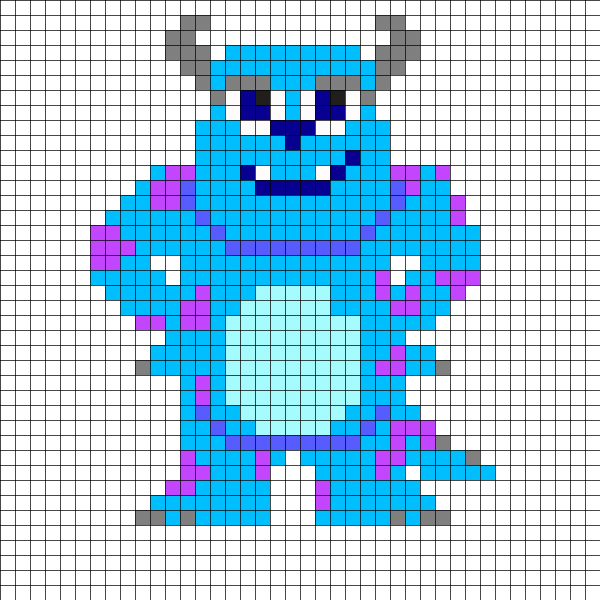 Рисунки по клеточкам персонажи маленькие