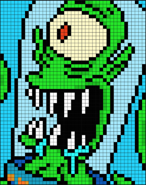 Рисунки в клеточку из игр