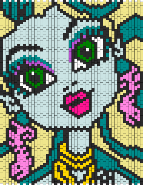 Рисунки по клеточкам сложные