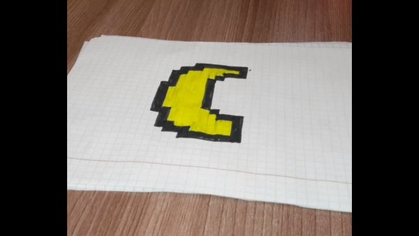 Рисовать по клеточкам Луна