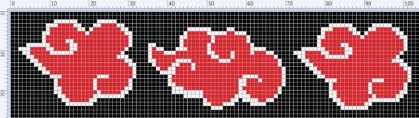Схемы для фенечек прямого плетения Наруто