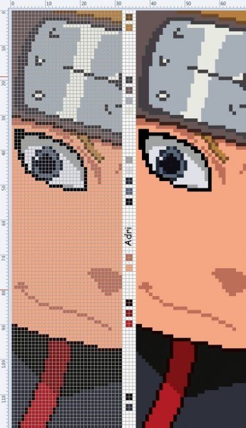 Вышивка крестиком аниме Наруто