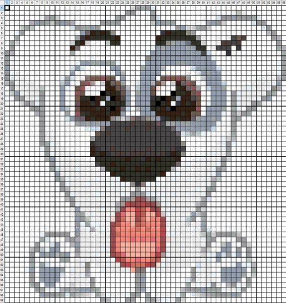 Рисование по клеточкам Стикеры