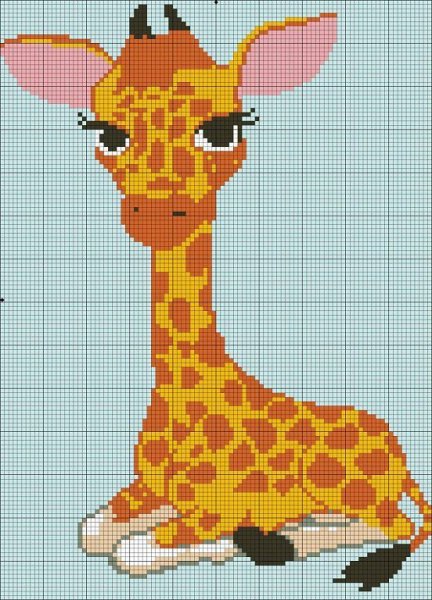 Вышивка крестом Жирафчик