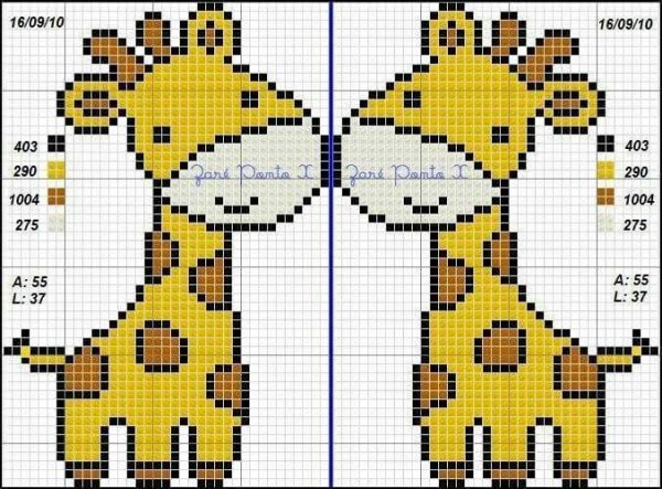 Жаккард для детей Жираф