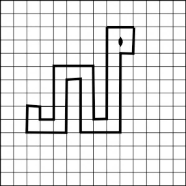 Ключ по клеточкам для дошкольников