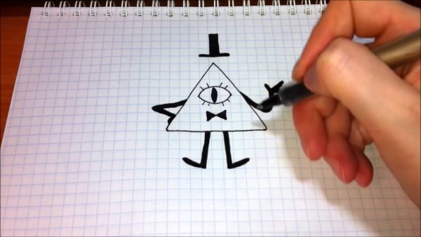 Граффити карандашом по клеточкам