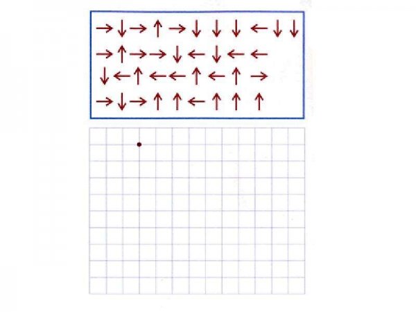 Рисование по стрелочкам