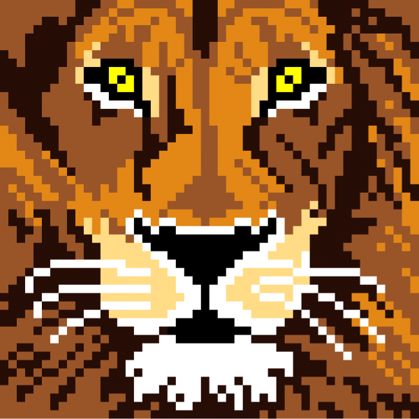 Большая картина по клеточкам