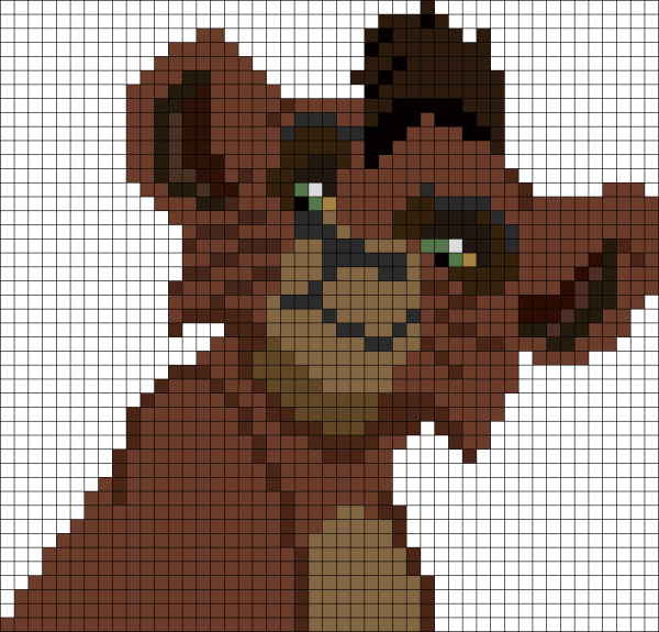 Вышивка крестом Король Лев