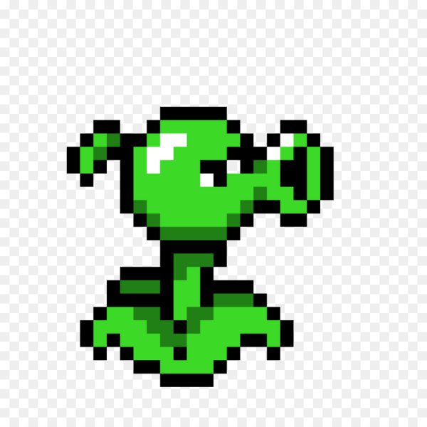Plants vs Zombies пиксель арт