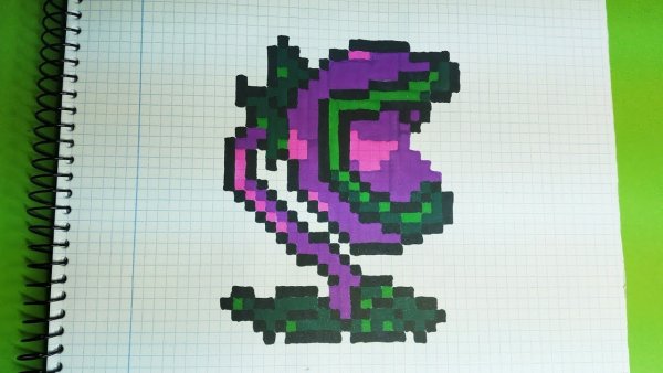 Зомби против растений по пикселям