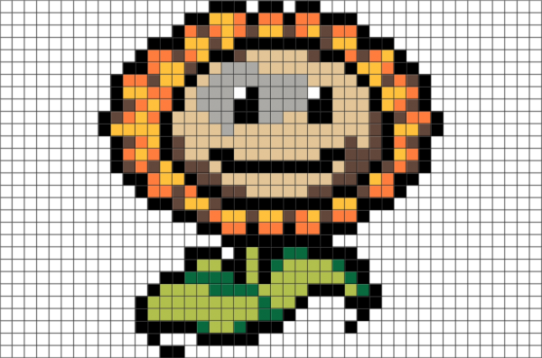 Пиксельные растения против зомби 8бит