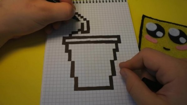 Рисование по клеточкам макдональдс