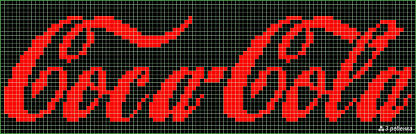 Схема фенечки Кока кола